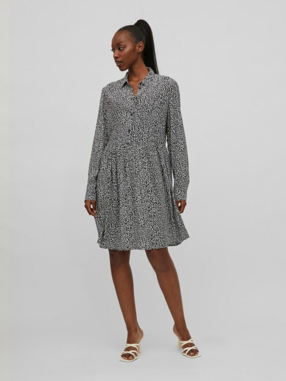 VIFINI SHIRT DRESS BLACK