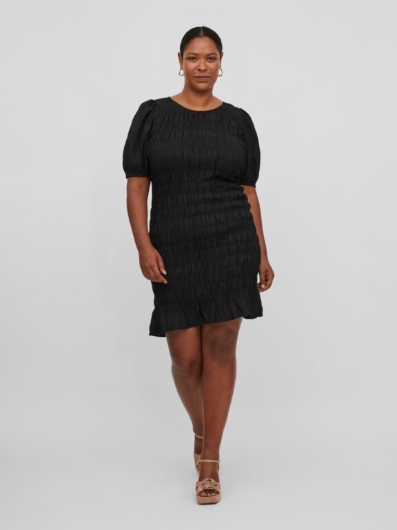 VIWENDYA SMOCK DRESS BLACK