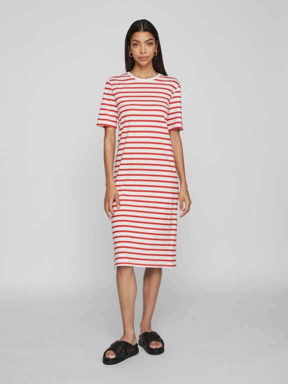 VIFREJA STRIPE DRESS FLAME SCAR