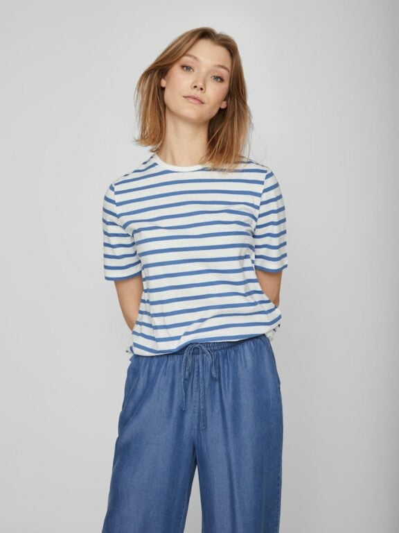 VIFREJA STRIPE TOP FEDERAL BLUE