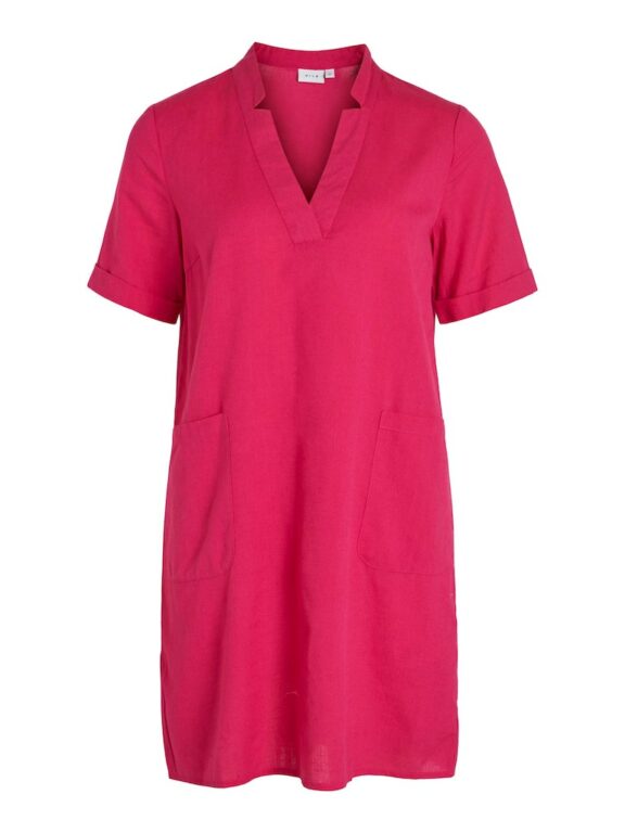 VIMIRO V-NECK DRESS PINK