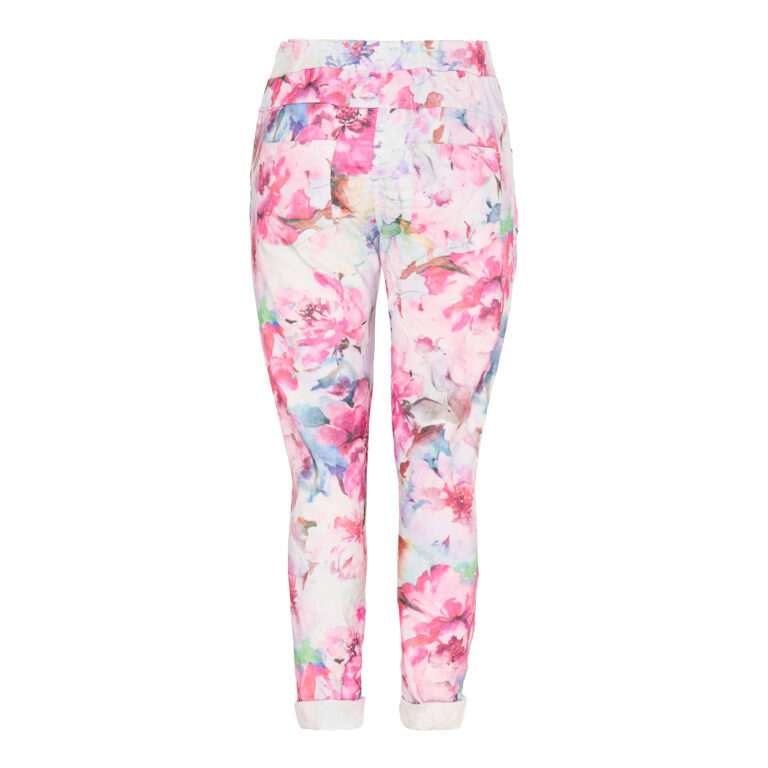 FUXIA FLOWER PANTS